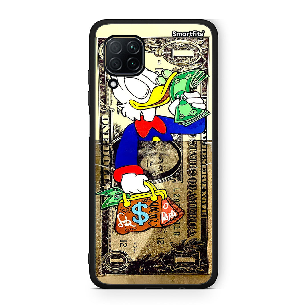 Huawei P40 Lite Duck Money Θήκη από τη Smartfits με σχέδιο στο πίσω μέρος και μαύρο περίβλημα | Smartphone case with colorful back and black bezels by Smartfits