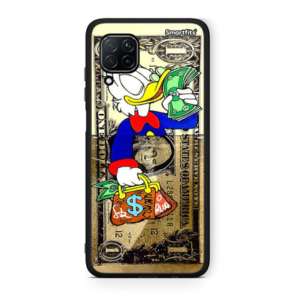 Huawei P40 Lite Duck Money Θήκη από τη Smartfits με σχέδιο στο πίσω μέρος και μαύρο περίβλημα | Smartphone case with colorful back and black bezels by Smartfits