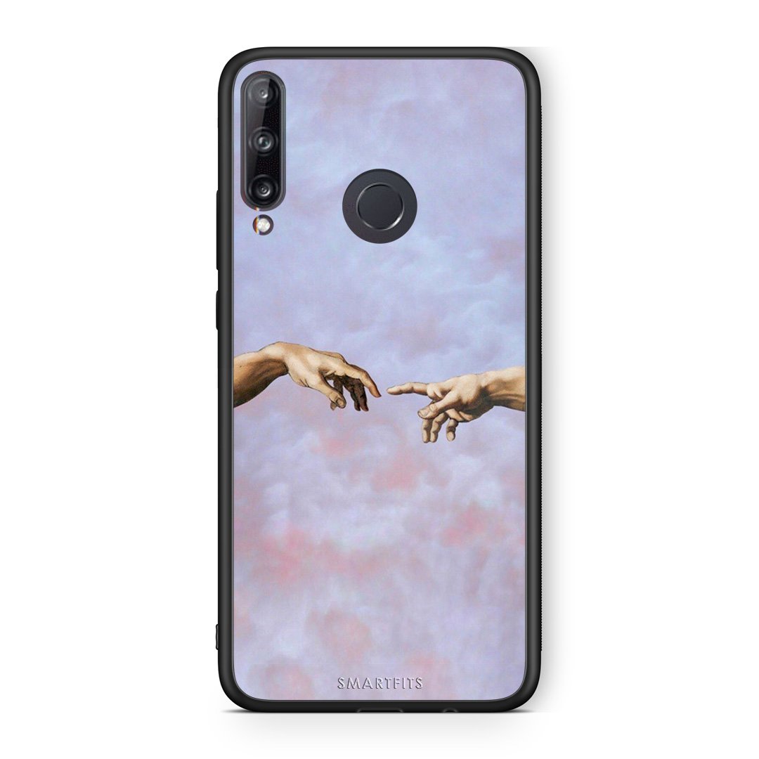 Huawei P40 Lite E Adam Hand θήκη από τη Smartfits με σχέδιο στο πίσω μέρος και μαύρο περίβλημα | Smartphone case with colorful back and black bezels by Smartfits