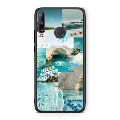 Huawei P40 Lite E Aesthetic Summer Θήκη από τη Smartfits με σχέδιο στο πίσω μέρος και μαύρο περίβλημα | Smartphone case with colorful back and black bezels by Smartfits