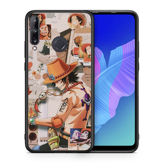Θήκη Huawei P40 Lite E Anime Collage από τη Smartfits με σχέδιο στο πίσω μέρος και μαύρο περίβλημα | Huawei P40 Lite E Anime Collage case with colorful back and black bezels