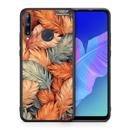 Θήκη Huawei P40 Lite E Autumn Leaves από τη Smartfits με σχέδιο στο πίσω μέρος και μαύρο περίβλημα | Huawei P40 Lite E Autumn Leaves case with colorful back and black bezels