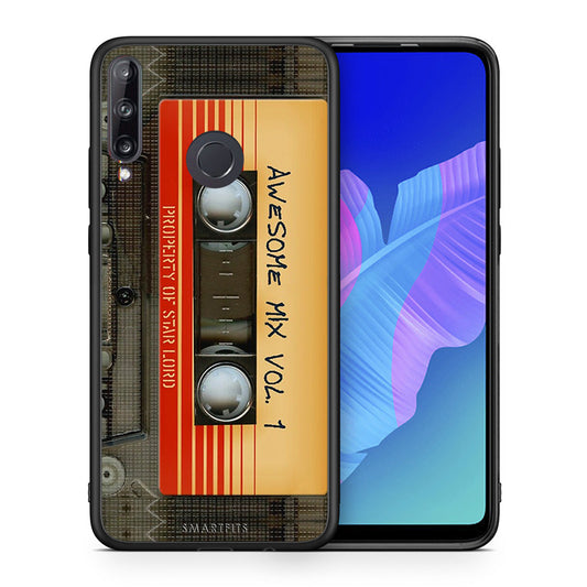 Θήκη Huawei P40 Lite E Awesome Mix από τη Smartfits με σχέδιο στο πίσω μέρος και μαύρο περίβλημα | Huawei P40 Lite E Awesome Mix case with colorful back and black bezels