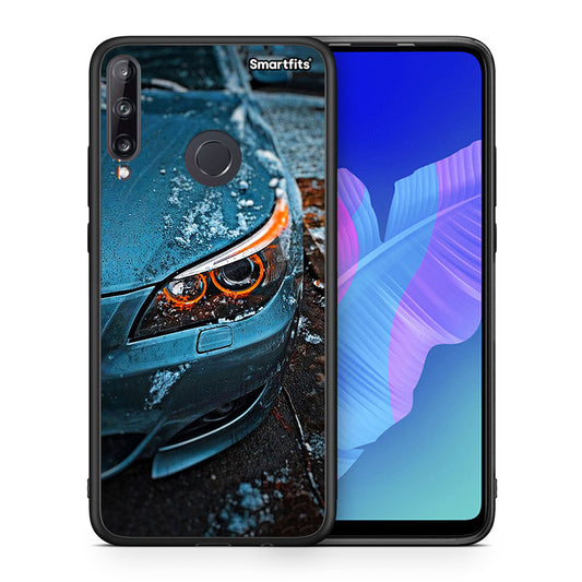 Θήκη Huawei P40 Lite E Bmw E60 από τη Smartfits με σχέδιο στο πίσω μέρος και μαύρο περίβλημα | Huawei P40 Lite E Bmw E60 case with colorful back and black bezels