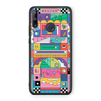 Thumbnail for Huawei P40 Lite E Bubbles Soap θήκη από τη Smartfits με σχέδιο στο πίσω μέρος και μαύρο περίβλημα | Smartphone case with colorful back and black bezels by Smartfits