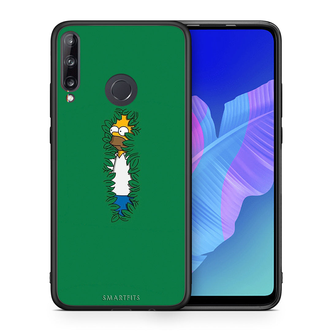 Θήκη Αγίου Βαλεντίνου Huawei P40 Lite E Bush Man από τη Smartfits με σχέδιο στο πίσω μέρος και μαύρο περίβλημα | Huawei P40 Lite E Bush Man case with colorful back and black bezels