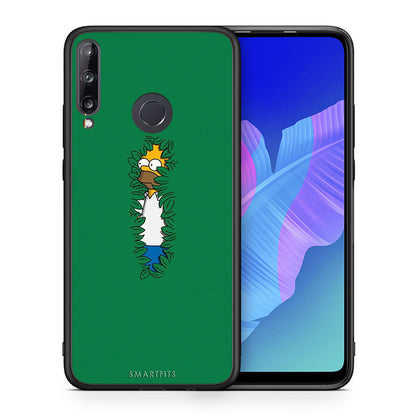 Θήκη Αγίου Βαλεντίνου Huawei P40 Lite E Bush Man από τη Smartfits με σχέδιο στο πίσω μέρος και μαύρο περίβλημα | Huawei P40 Lite E Bush Man case with colorful back and black bezels