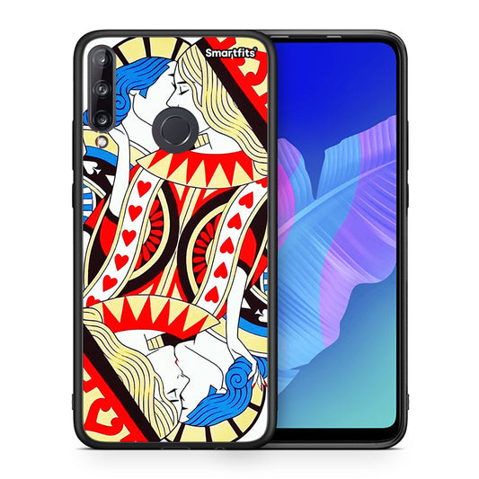 Θήκη Huawei P40 Lite E Card Love από τη Smartfits με σχέδιο στο πίσω μέρος και μαύρο περίβλημα | Huawei P40 Lite E Card Love case with colorful back and black bezels
