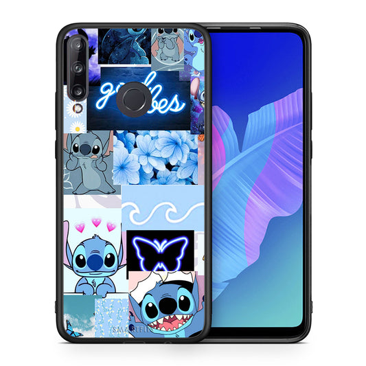 Θήκη Αγίου Βαλεντίνου Huawei P40 Lite E Collage Good Vibes από τη Smartfits με σχέδιο στο πίσω μέρος και μαύρο περίβλημα | Huawei P40 Lite E Collage Good Vibes case with colorful back and black bezels