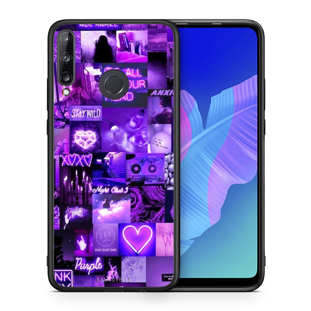 Θήκη Αγίου Βαλεντίνου Huawei P40 Lite E Collage Stay Wild από τη Smartfits με σχέδιο στο πίσω μέρος και μαύρο περίβλημα | Huawei P40 Lite E Collage Stay Wild case with colorful back and black bezels