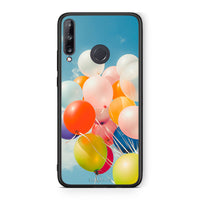 Thumbnail for Huawei P40 Lite E Colorful Balloons θήκη από τη Smartfits με σχέδιο στο πίσω μέρος και μαύρο περίβλημα | Smartphone case with colorful back and black bezels by Smartfits