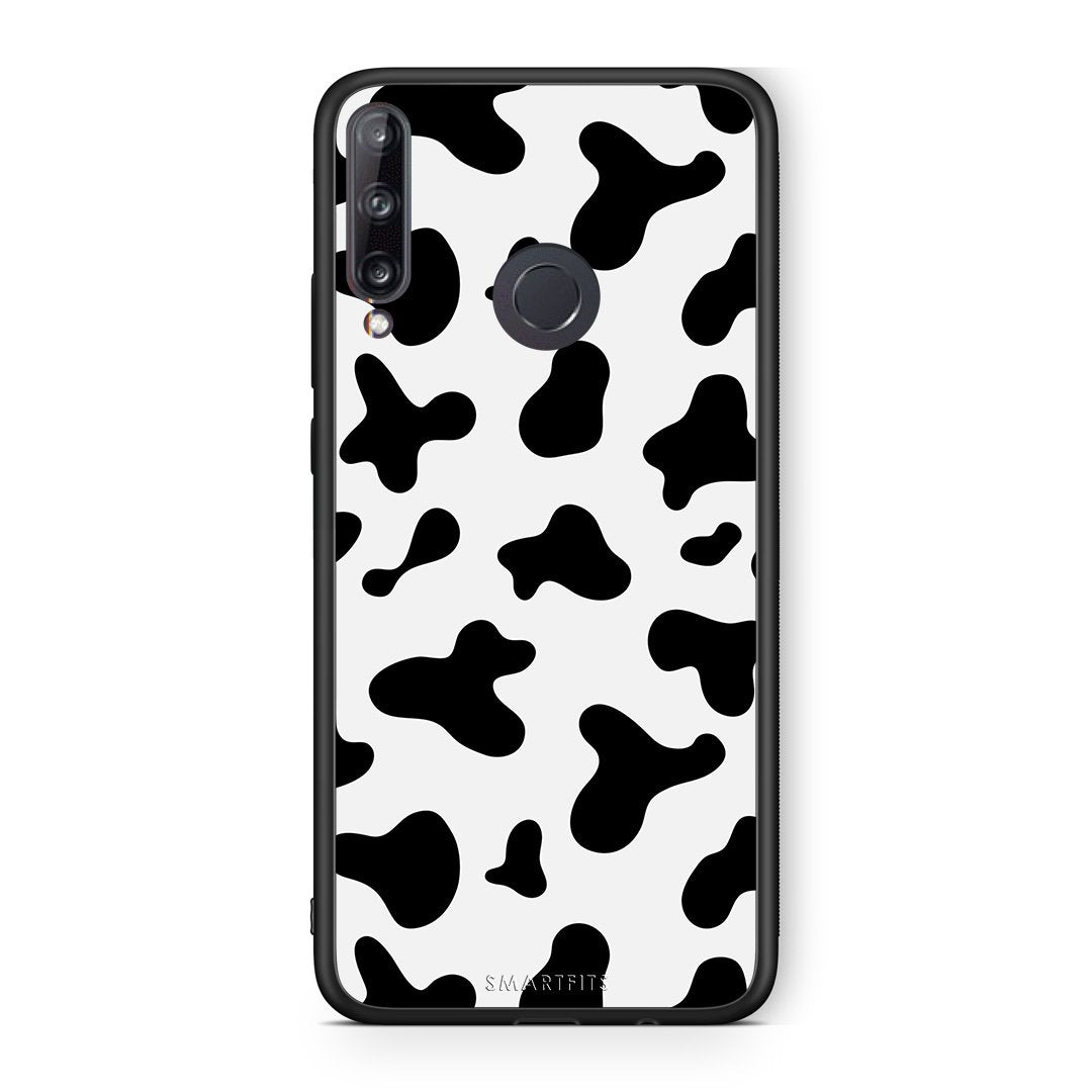 Huawei P40 Lite E Cow Print θήκη από τη Smartfits με σχέδιο στο πίσω μέρος και μαύρο περίβλημα | Smartphone case with colorful back and black bezels by Smartfits