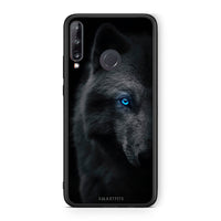 Thumbnail for Huawei P40 Lite E Dark Wolf θήκη από τη Smartfits με σχέδιο στο πίσω μέρος και μαύρο περίβλημα | Smartphone case with colorful back and black bezels by Smartfits