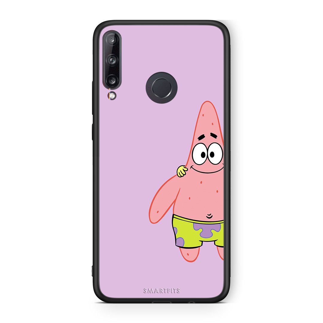 Huawei P40 Lite E  Friends Patrick θήκη από τη Smartfits με σχέδιο στο πίσω μέρος και μαύρο περίβλημα | Smartphone case with colorful back and black bezels by Smartfits