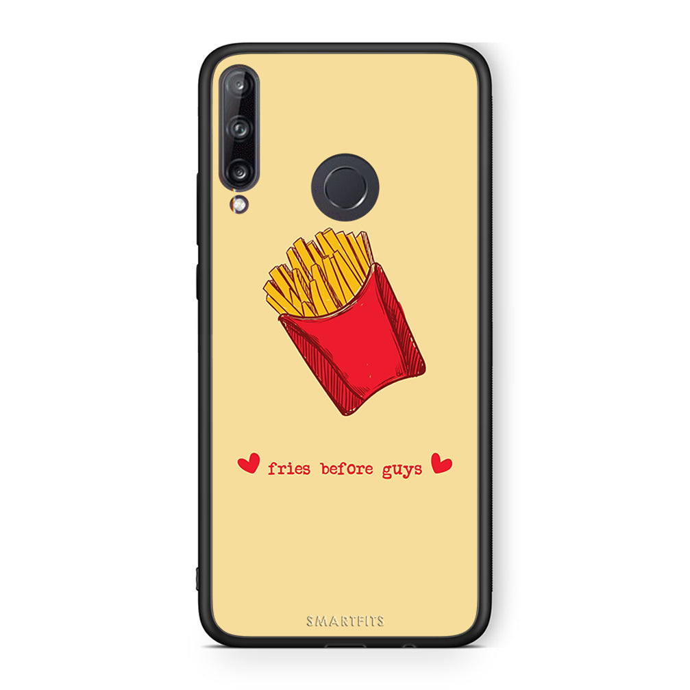 Huawei P40 Lite E Fries Before Guys Θήκη Αγίου Βαλεντίνου από τη Smartfits με σχέδιο στο πίσω μέρος και μαύρο περίβλημα | Smartphone case with colorful back and black bezels by Smartfits