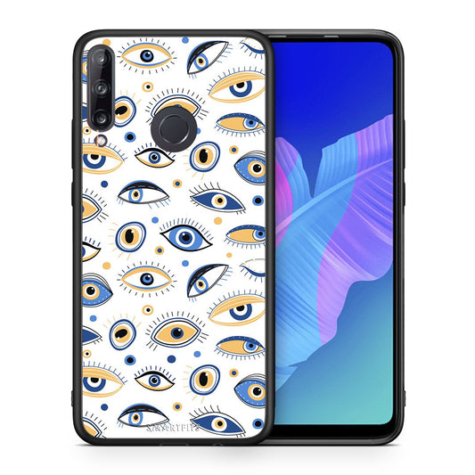 Θήκη Huawei P40 Lite E Ftou Ftou από τη Smartfits με σχέδιο στο πίσω μέρος και μαύρο περίβλημα | Huawei P40 Lite E Ftou Ftou case with colorful back and black bezels