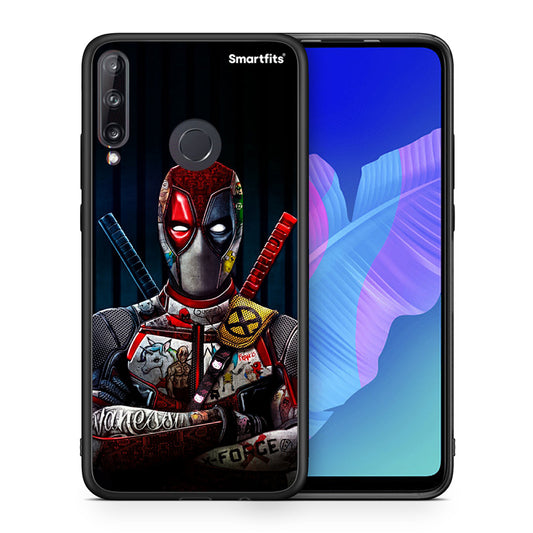 Θήκη Huawei P40 Lite E Funny Guy από τη Smartfits με σχέδιο στο πίσω μέρος και μαύρο περίβλημα | Huawei P40 Lite E Funny Guy case with colorful back and black bezels