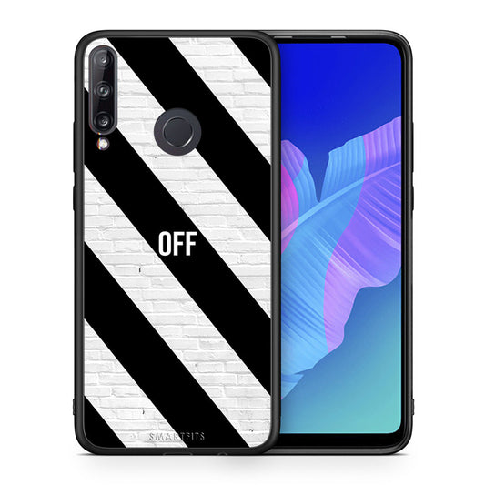 Θήκη Huawei P40 Lite E Get Off από τη Smartfits με σχέδιο στο πίσω μέρος και μαύρο περίβλημα | Huawei P40 Lite E Get Off case with colorful back and black bezels