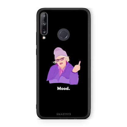 Huawei P40 Lite E Grandma Mood Black θήκη από τη Smartfits με σχέδιο στο πίσω μέρος και μαύρο περίβλημα | Smartphone case with colorful back and black bezels by Smartfits