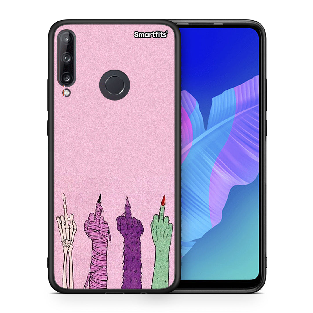 Θήκη Huawei P40 Lite E Halloween Be A Lady από τη Smartfits με σχέδιο στο πίσω μέρος και μαύρο περίβλημα | Huawei P40 Lite E Halloween Be A Lady case with colorful back and black bezels