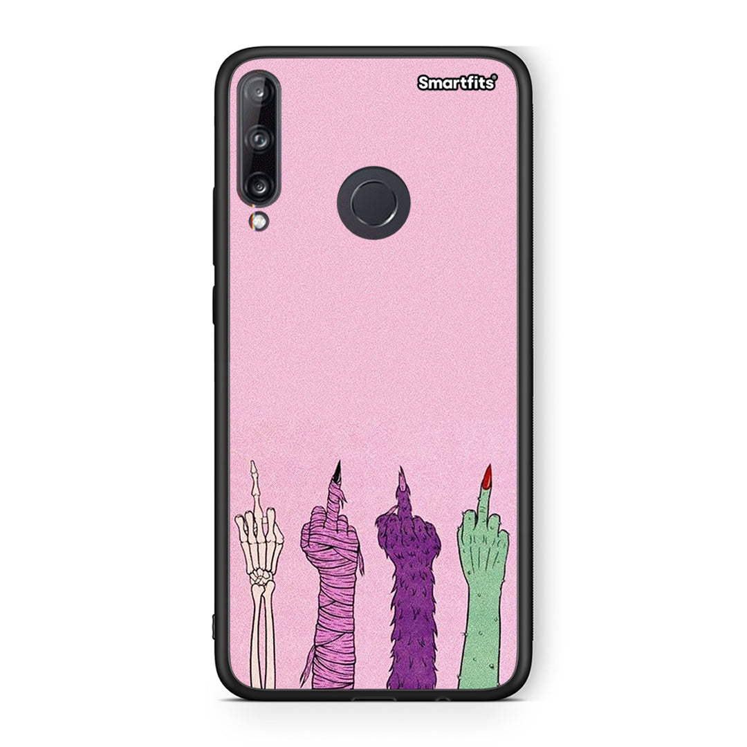 Huawei P40 Lite E Halloween Be A Lady Θήκη από τη Smartfits με σχέδιο στο πίσω μέρος και μαύρο περίβλημα | Smartphone case with colorful back and black bezels by Smartfits