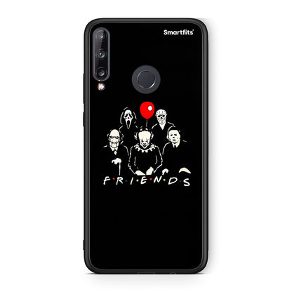 Huawei P40 Lite E Halloween Friends Θήκη από τη Smartfits με σχέδιο στο πίσω μέρος και μαύρο περίβλημα | Smartphone case with colorful back and black bezels by Smartfits