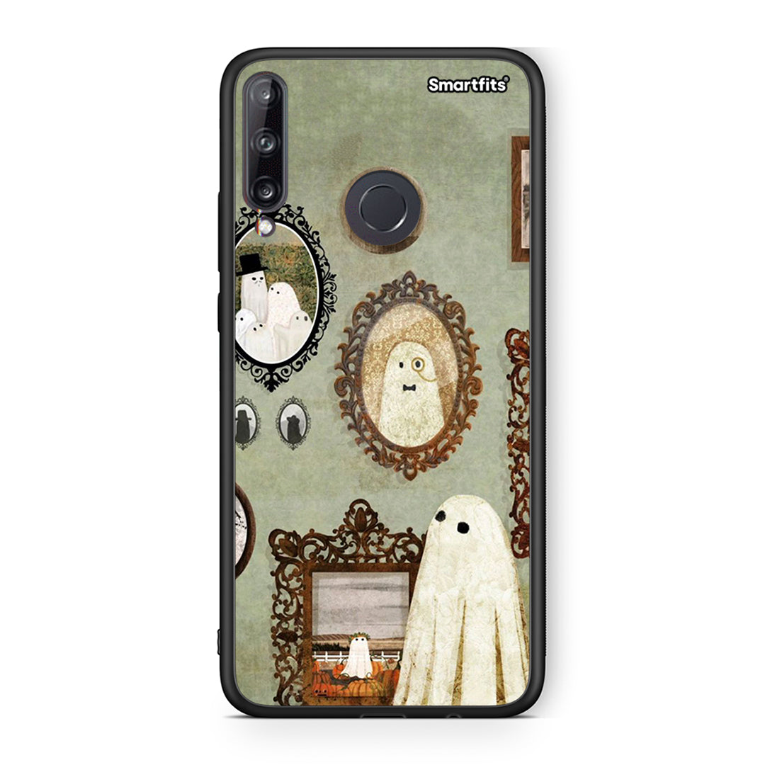 Huawei P40 Lite E Halloween Ghost Season Θήκη από τη Smartfits με σχέδιο στο πίσω μέρος και μαύρο περίβλημα | Smartphone case with colorful back and black bezels by Smartfits