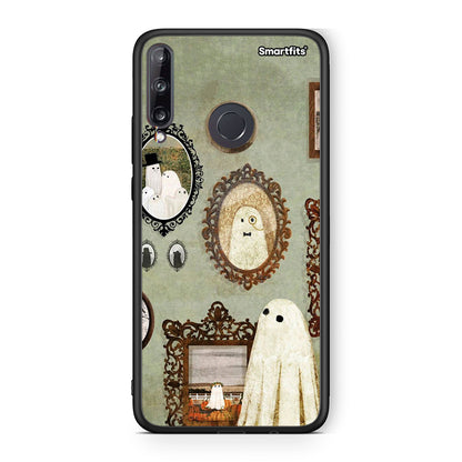 Huawei P40 Lite E Halloween Ghost Season Θήκη από τη Smartfits με σχέδιο στο πίσω μέρος και μαύρο περίβλημα | Smartphone case with colorful back and black bezels by Smartfits