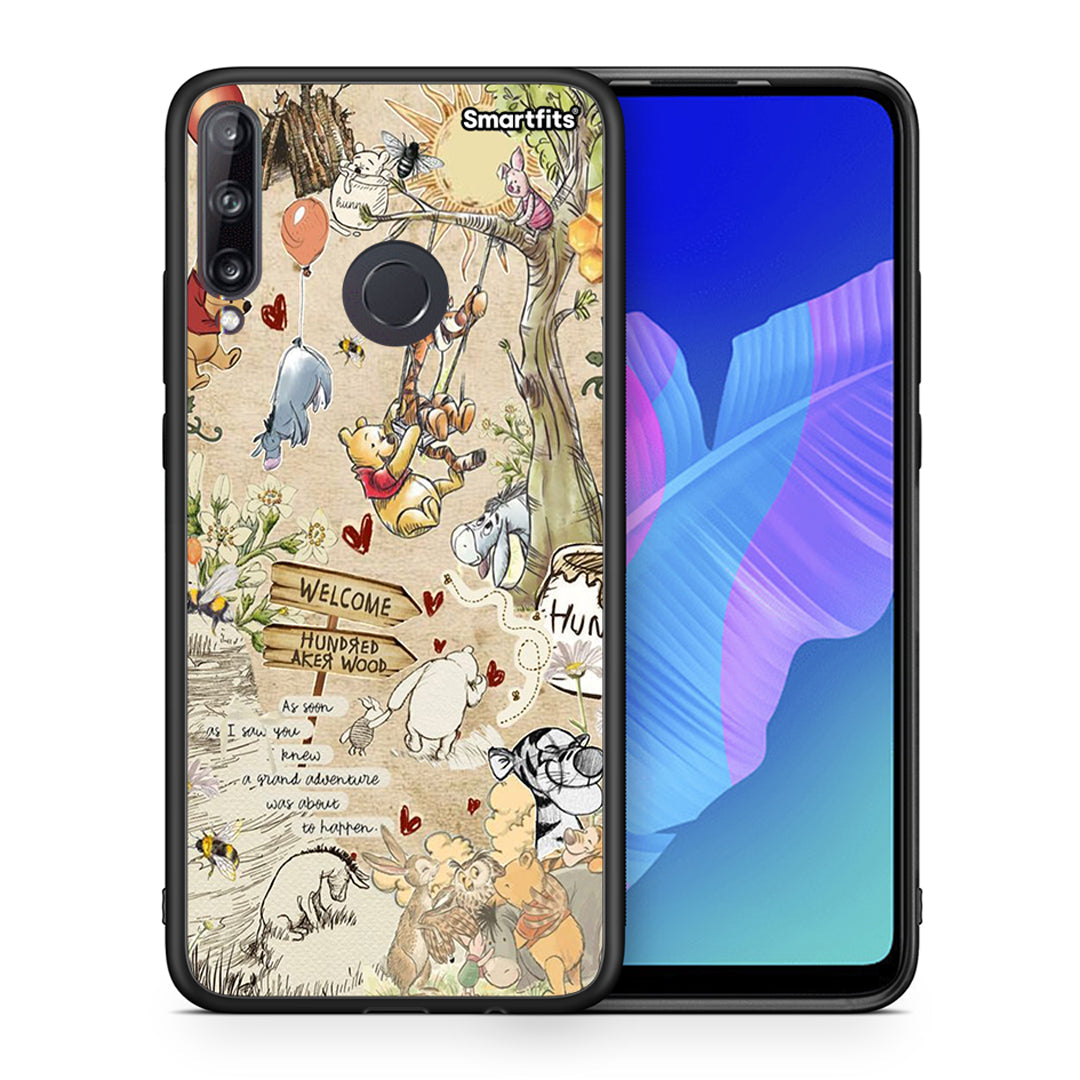 Θήκη Huawei P40 Lite E Happy Friends από τη Smartfits με σχέδιο στο πίσω μέρος και μαύρο περίβλημα | Huawei P40 Lite E Happy Friends case with colorful back and black bezels