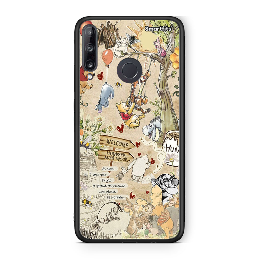 Huawei P40 Lite E Happy Friends θήκη από τη Smartfits με σχέδιο στο πίσω μέρος και μαύρο περίβλημα | Smartphone case with colorful back and black bezels by Smartfits