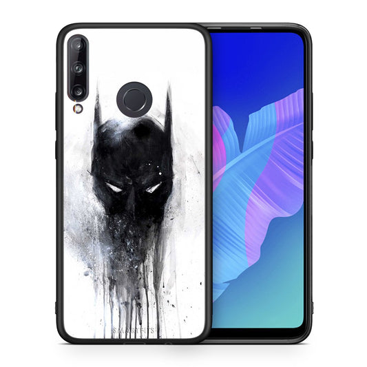 Θήκη Huawei P40 Lite E Paint Bat Hero από τη Smartfits με σχέδιο στο πίσω μέρος και μαύρο περίβλημα | Huawei P40 Lite E Paint Bat Hero case with colorful back and black bezels