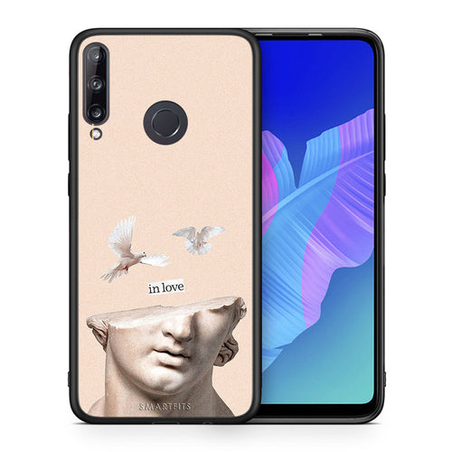 Θήκη Huawei P40 Lite E In Love από τη Smartfits με σχέδιο στο πίσω μέρος και μαύρο περίβλημα | Huawei P40 Lite E In Love case with colorful back and black bezels