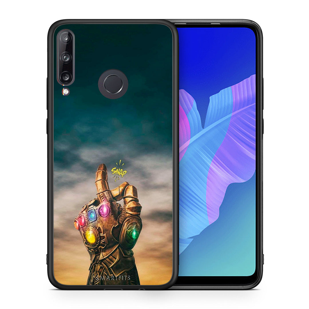 Θήκη Huawei P40 Lite E Infinity Snap από τη Smartfits με σχέδιο στο πίσω μέρος και μαύρο περίβλημα | Huawei P40 Lite E Infinity Snap case with colorful back and black bezels