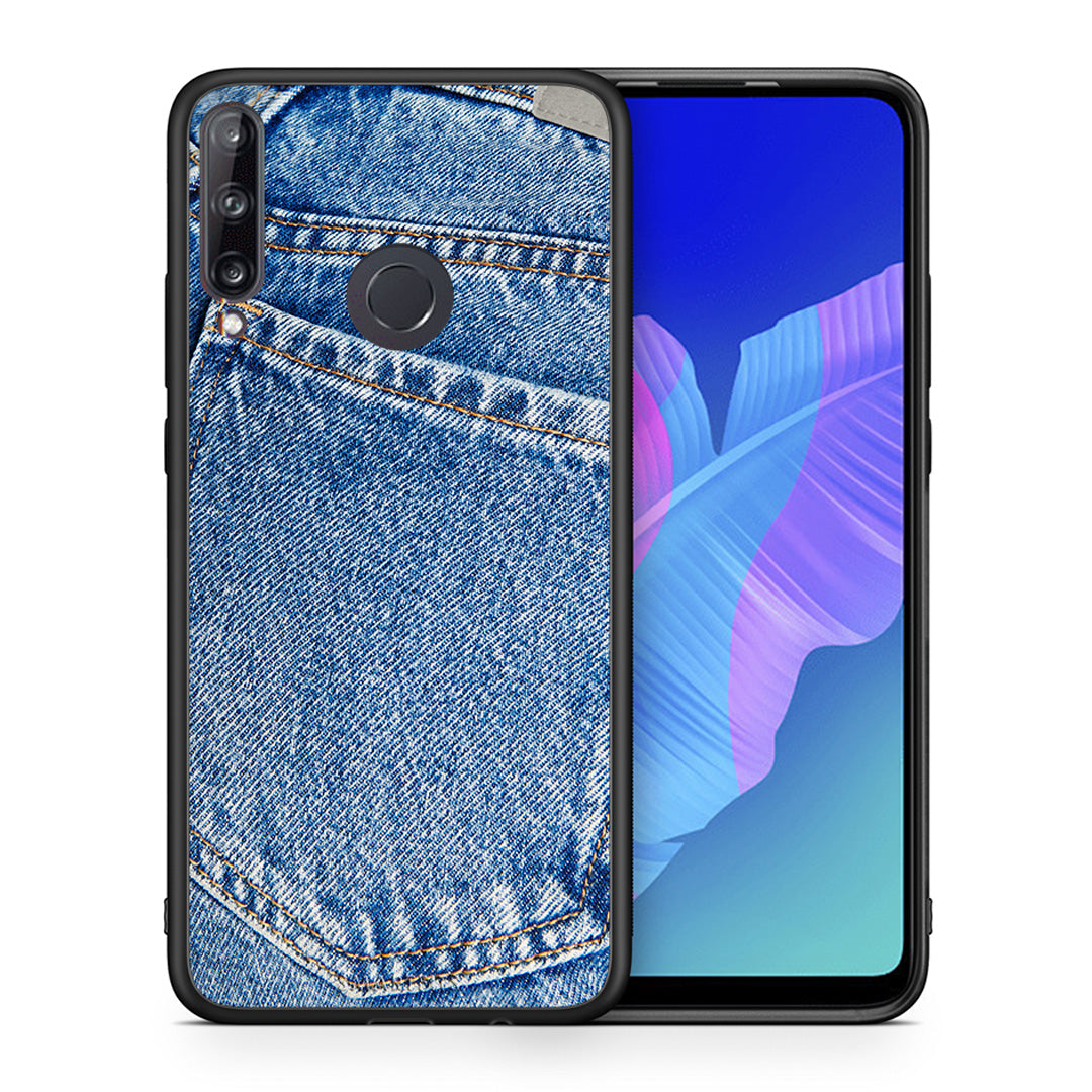 Θήκη Huawei P40 Lite E Jeans Pocket από τη Smartfits με σχέδιο στο πίσω μέρος και μαύρο περίβλημα | Huawei P40 Lite E Jeans Pocket case with colorful back and black bezels