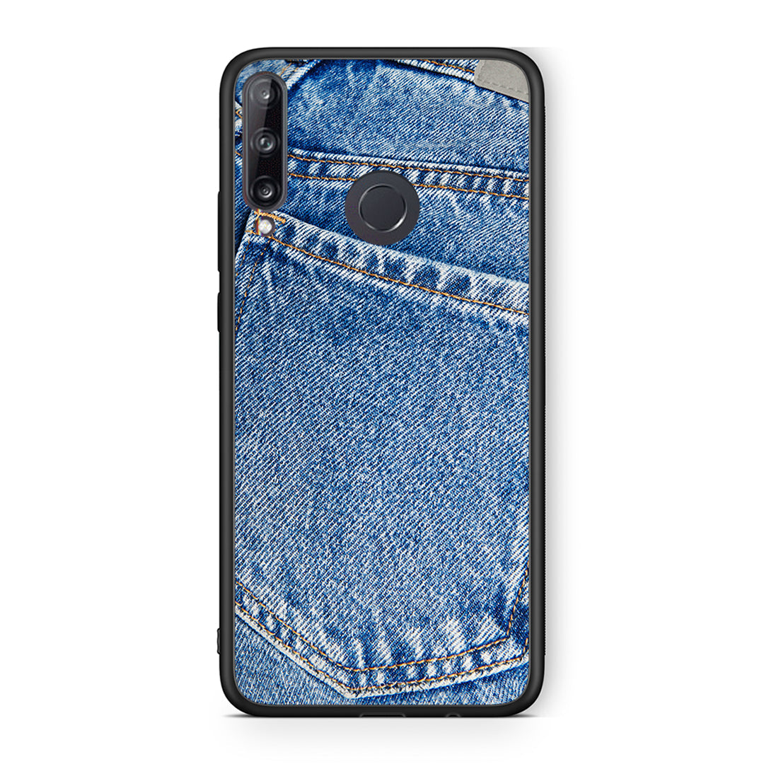 Huawei P40 Lite E Jeans Pocket θήκη από τη Smartfits με σχέδιο στο πίσω μέρος και μαύρο περίβλημα | Smartphone case with colorful back and black bezels by Smartfits