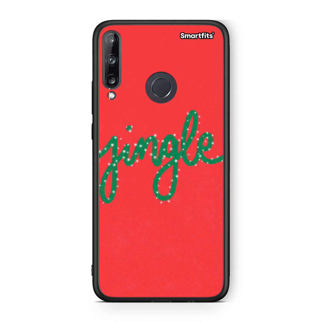 Huawei P40 Lite E Jingle Xmas θήκη από τη Smartfits με σχέδιο στο πίσω μέρος και μαύρο περίβλημα | Smartphone case with colorful back and black bezels by Smartfits