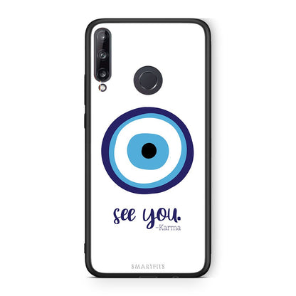 Huawei P40 Lite E Karma Says θήκη από τη Smartfits με σχέδιο στο πίσω μέρος και μαύρο περίβλημα | Smartphone case with colorful back and black bezels by Smartfits