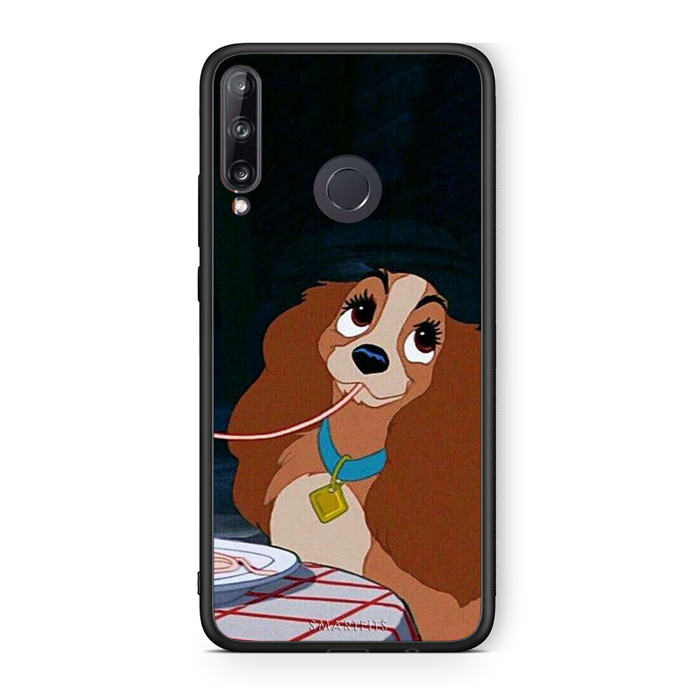 Huawei P40 Lite E Lady And Tramp 2 Θήκη Αγίου Βαλεντίνου από τη Smartfits με σχέδιο στο πίσω μέρος και μαύρο περίβλημα | Smartphone case with colorful back and black bezels by Smartfits