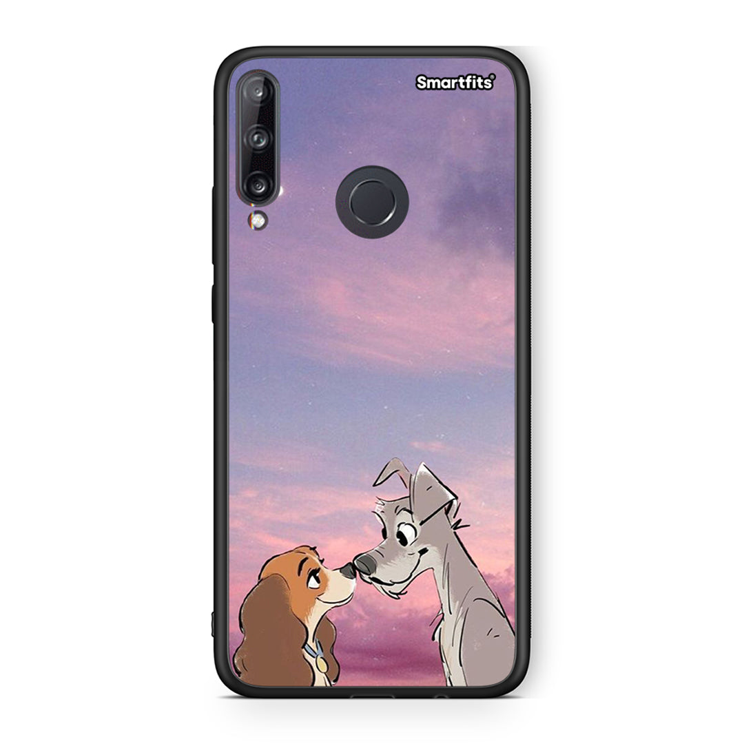 Huawei P40 Lite E Lady And Tramp θήκη από τη Smartfits με σχέδιο στο πίσω μέρος και μαύρο περίβλημα | Smartphone case with colorful back and black bezels by Smartfits