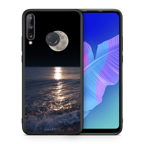 Θήκη Huawei P40 Lite E Moon Landscape από τη Smartfits με σχέδιο στο πίσω μέρος και μαύρο περίβλημα | Huawei P40 Lite E Moon Landscape case with colorful back and black bezels