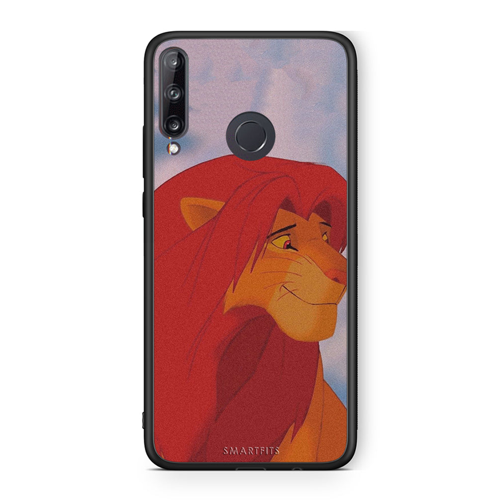 Huawei P40 Lite E Lion Love 1 Θήκη Αγίου Βαλεντίνου από τη Smartfits με σχέδιο στο πίσω μέρος και μαύρο περίβλημα | Smartphone case with colorful back and black bezels by Smartfits