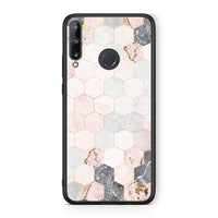 Thumbnail for 4 - Huawei P40 Lite E Hexagon Pink Marble case, cover, bumper