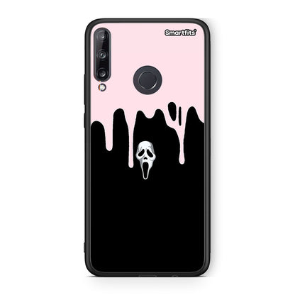 Huawei P40 Lite E Melting Halloween Mask Θήκη από τη Smartfits με σχέδιο στο πίσω μέρος και μαύρο περίβλημα | Smartphone case with colorful back and black bezels by Smartfits