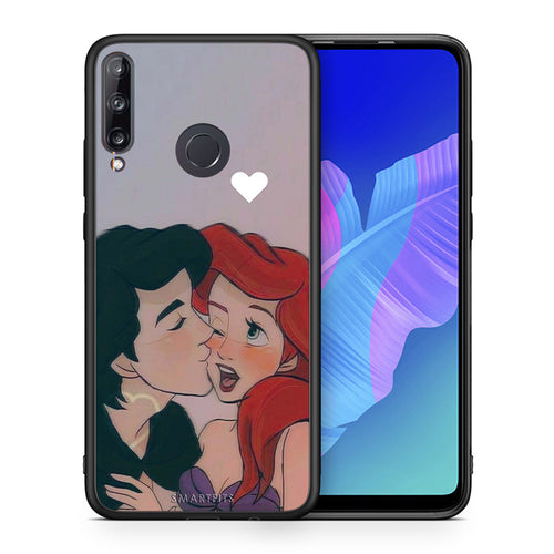 Θήκη Αγίου Βαλεντίνου Huawei P40 Lite E Mermaid Love από τη Smartfits με σχέδιο στο πίσω μέρος και μαύρο περίβλημα | Huawei P40 Lite E Mermaid Love case with colorful back and black bezels