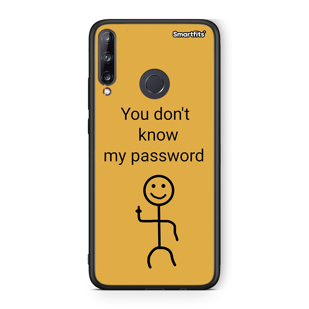 Huawei P40 Lite E My Password Θήκη από τη Smartfits με σχέδιο στο πίσω μέρος και μαύρο περίβλημα | Smartphone case with colorful back and black bezels by Smartfits