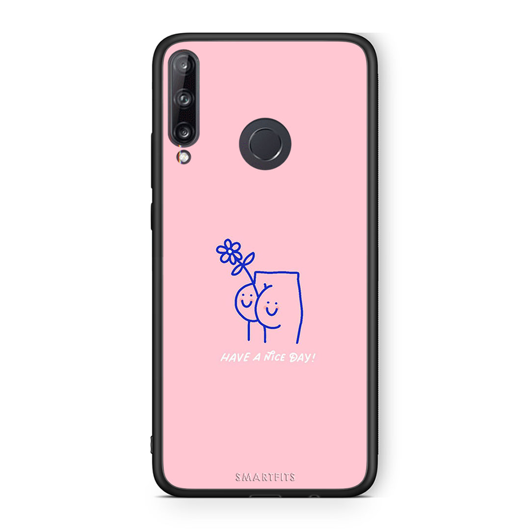 Huawei P40 Lite E Nice Day θήκη από τη Smartfits με σχέδιο στο πίσω μέρος και μαύρο περίβλημα | Smartphone case with colorful back and black bezels by Smartfits