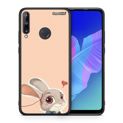 Θήκη Huawei P40 Lite E Nick Wilde And Judy Hopps Love 2 από τη Smartfits με σχέδιο στο πίσω μέρος και μαύρο περίβλημα | Huawei P40 Lite E Nick Wilde And Judy Hopps Love 2 case with colorful back and black bezels