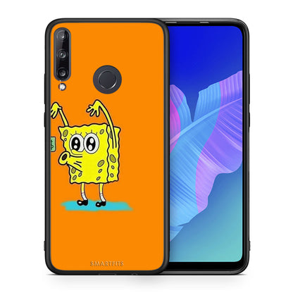 Θήκη Αγίου Βαλεντίνου Huawei P40 Lite E No Money 2 από τη Smartfits με σχέδιο στο πίσω μέρος και μαύρο περίβλημα | Huawei P40 Lite E No Money 2 case with colorful back and black bezels