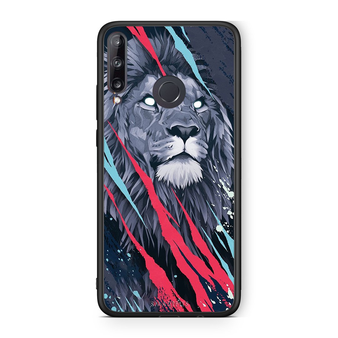 4 - Huawei P40 Lite E Lion Designer PopArt case, cover, bumper