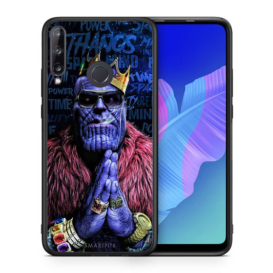 Θήκη Huawei P40 Lite E Thanos PopArt από τη Smartfits με σχέδιο στο πίσω μέρος και μαύρο περίβλημα | Huawei P40 Lite E Thanos PopArt case with colorful back and black bezels